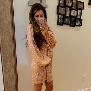 Buddy Love Sequin Wrap Dress - NYE dress